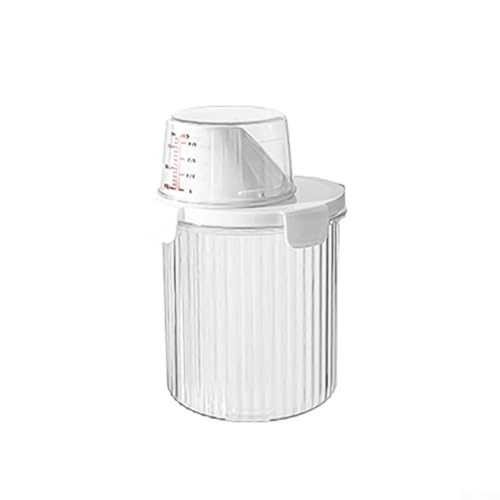 Honseadek Dispensador de arroz, contenedor hermético para cereales, con tapa de almacenamiento, boquilla de vertido, granos transparentes, organizador de cocina para alimentos secos como arroz