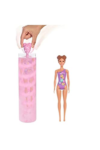 Barbie Color Reveal areia e sol, boneca surpresa com fato de banho e acessórios de moda de verão para brinquedo Mattel GTR95