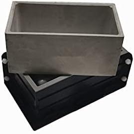 Yalulu Silicone Concrete Planter Mold - Rectangle DIY Flower Pot Molds for Succulent Craft Decoration