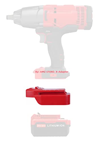 X-Adapter 1x Adapter Only Fits Craftsman V20 Cordless Tools Compatible with Porter Cable 20v MAX (NOT 18v) Lithium Batteries - Adapter Only, RED (PB-V20)