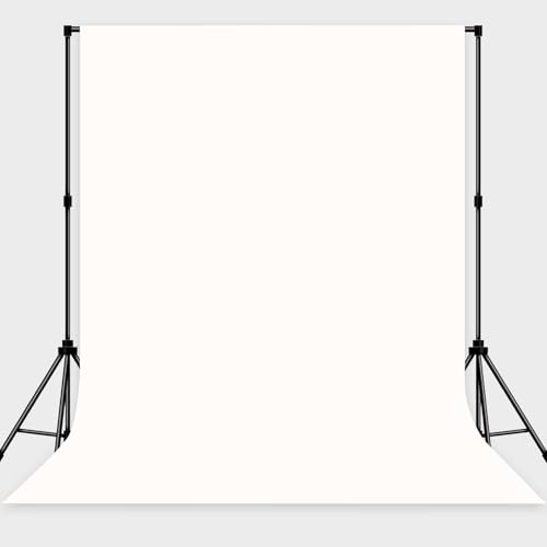 Fondo fotográfico blanco 6x9ft tela sin arrugas miniatura 1