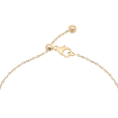 Timeless Love 1/10 CTTW Diamond Bolo Bracelet for Women, 14K Gold Vermeil Diamond Solitaire, Adjustable 6.75" Cable Chain3