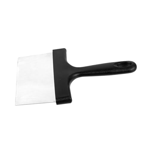 LOORGVEL Peeling para Quitar Puntos Negros de Barbacoa Manejar Equipo triturador de Hamburguesas Squeegee toung Scraper Limpiador de sartenes de Hierro raspador para Parrilla páginas Black