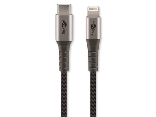 goobay Lightning USB-C Lade- und Synchronisationskabel, 0,5m