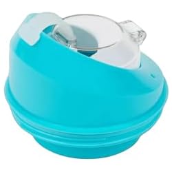 CRUNCHCUP V2 Lid with Built-in Closures, All-in-One Design for CrunchCup Models, BPA-Free, Dishwasher Safe (Blue)