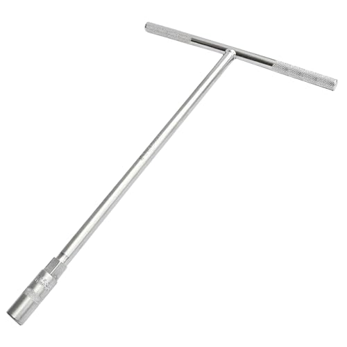 Senrise - Llave de tubo larga, 6-19 mm, con barra en T hexagonal de alcance profundo (1 unidad), plateado