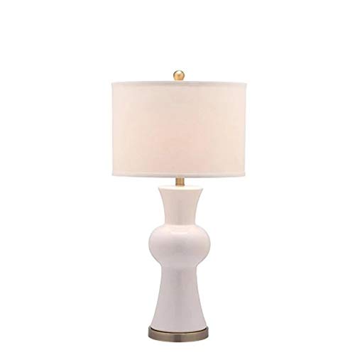 Preisvergleich Produktbild DIAOD Im chinesischen Stil Einfache Kreative Tischlampen Keramik Material Tischlampen Studie Wohnzimmer Schlafzimmer Modell Raum Hotel Tischleuchten (Color : White)
