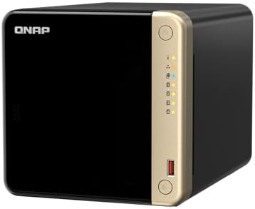 QNAP TS-464-8G-US 4 Bay Desktop NAS | Intel Quad-core Processor, M.2 PCIe Slots, Dual 2.5GbE Network Connectivity, Diskless