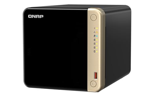 Image of QNAP TS-464-8G-US 4 Bay High-Performance Desktop NAS with Intel Celeron Quad-core Processor, M.2 PCIe Slots and Dual 2.5GbE (2.5G /1G /100M) Network Connectivity (Diskless)