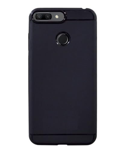 Image of Bintage Flexible Rubber Back Cover Compatible Model for Huawei Honor 9N - LLD-AL20 / Honor 9 lite - Black