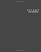 Dot Grid Notebook: Large (8.5 x 11 inches) - 100 Dotted Pages || Charcoal Grey Dotted Notebook/Journal - coolthings.us