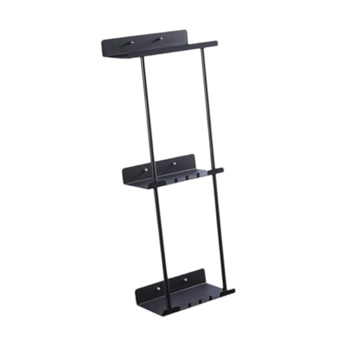 Porte-serviettes polyvalent noir pour optimiser les douches - 2