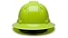 Pyramex Ridgeline Full Brim Hard Hat 4 Point Ratchet Hi Vis Lime