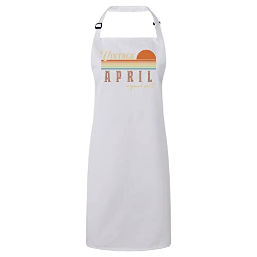 Tablier rétro Original Parts pour cuisiner avec style lors de l'anniversaire d'avril