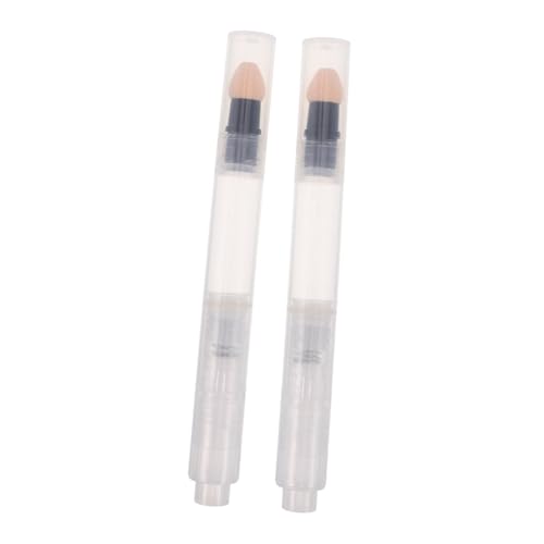 FOMIYES Lip Makeup Brush Pen with Press Applicator 3ml Reusable for Lip Gloss Cream Foundation and Blush Compact for Travel