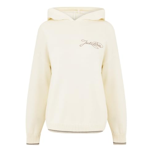Jack Wills Womens Knit Hoody Vintage White 12