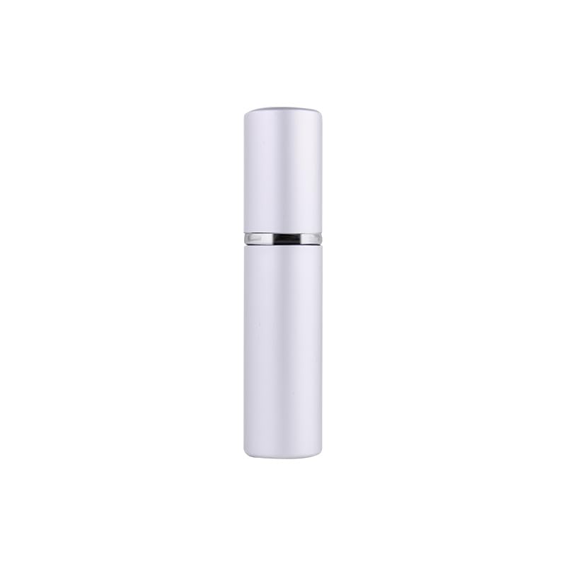 5 ml 10 ml aluminiowa butelka z rozpylaczem do perfum szklany atomizer, wielokrotnego napełniania, podróżny pojemnik na mgiełkę, zestaw próbek kosmetyków, 10-100 szt. (matowe srebro, 10 szt., 5 ml)