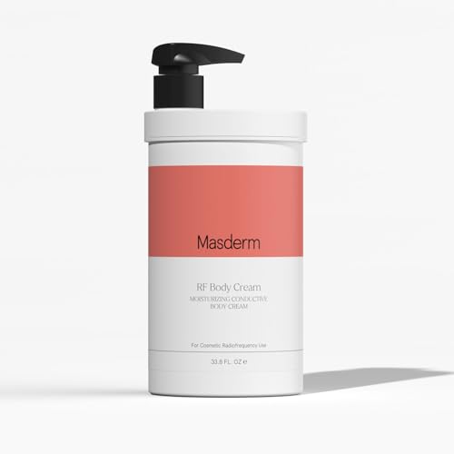MASDERM - Gel for RF Machines, Firming and Hydrating Body Gel 1000 ml, Professional and Home Use, Improves Skin Elasticity, Hydration and Firmness