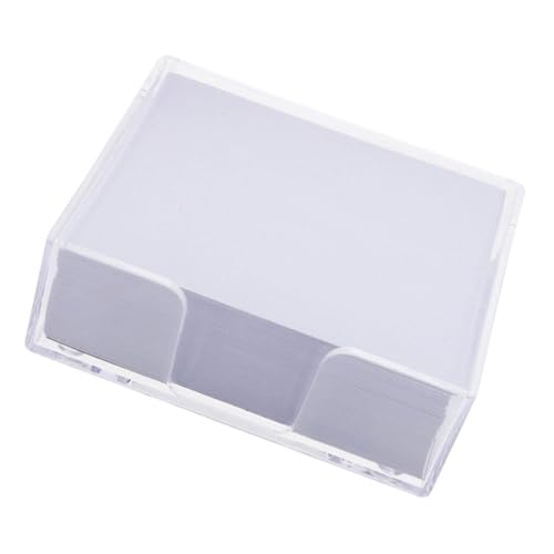 Papier note blanc avec distributeur transparent de bureau pour mémos
