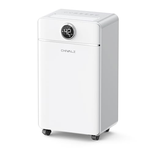CHIVALZ 1800 Sq Ft Dehumidifier - Quiet, Auto Shut Off