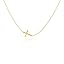 Gold-Sideways Cross