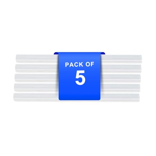 Image of VCR 11mm Glue Sticks for Glue Gun - 11mm x 165mm in Length - Hot Melt Transparent Glue Stick - Pack of 5 - Bonding Adhesive Glue Sticks for DIY - Arts Crafts - Schools and Industries