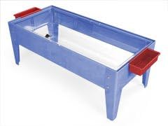Clear Liner Sand and Water Activity Center with Lid No Casters - Blue Frame