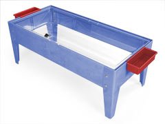 Clear Liner Sand and Water Activity Center with Lid No Casters - Blue Frame