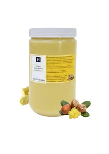 Image of HalalEveryDay Yellow Shea Butter from Ghana, Raw Unrefined African Shea Butter for Skin & Hair, 100% Pure Natural Moisturizer for Body, Face & DIY Beauty, 24 oz