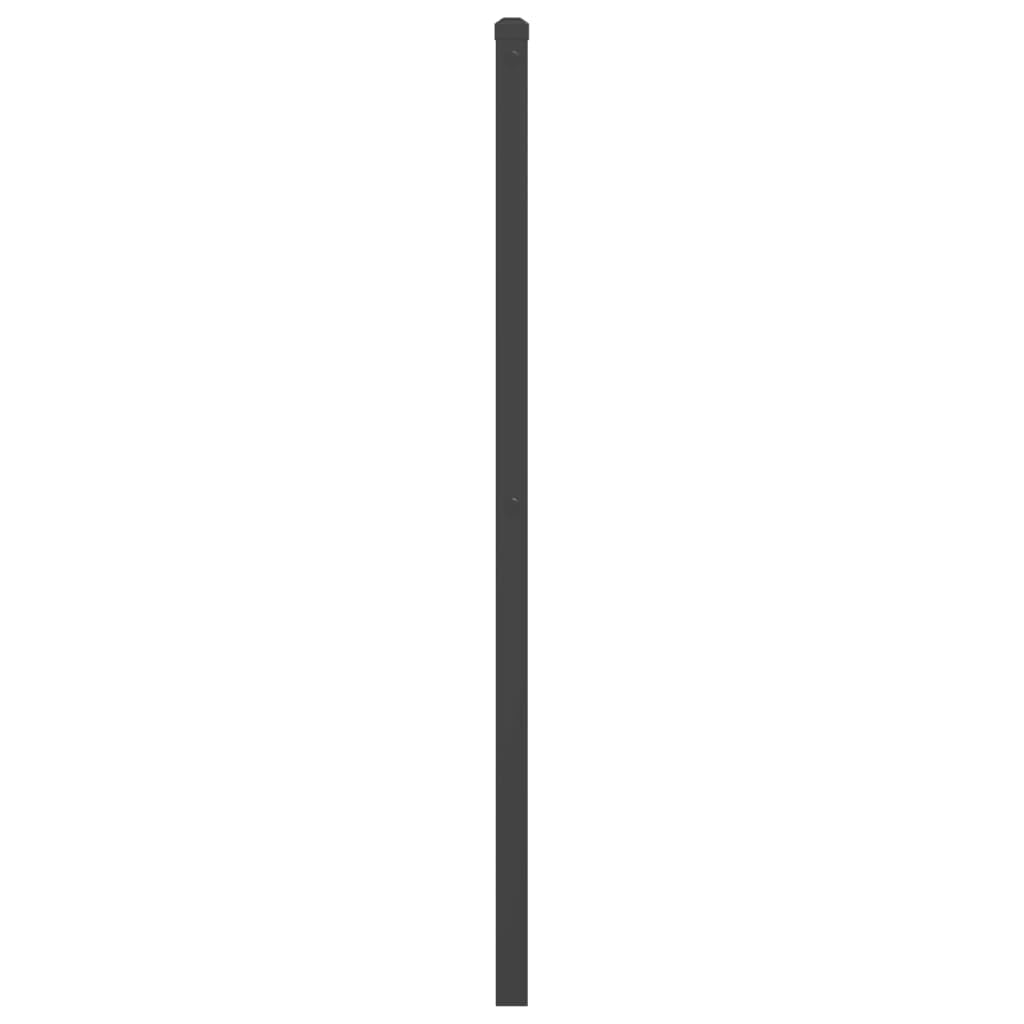 vidaXL Cabecero de Repuesto de Metal Negro 180 cm