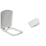 Adecuado para: Inodoro Roca - Asiento Amortig Sidney Blanco (A801382004)+ A801327004 Asiento Y Tapa, Coleccion Dama Retro, Color Blanco