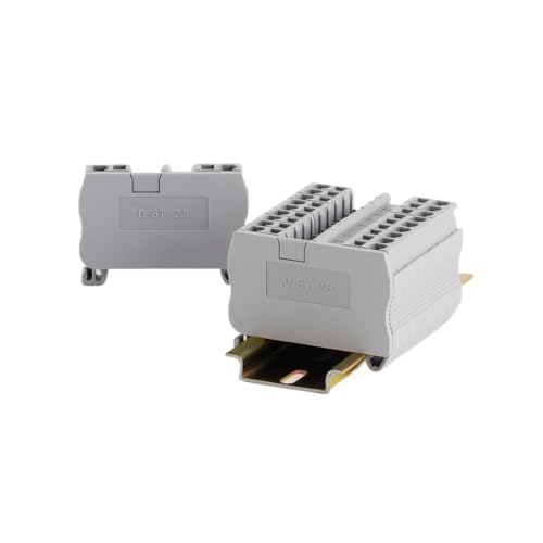 Tapa final D-ST 1,5-2 para bloquear bornas expuestas en conector de carril Din de 2,5mm 3
