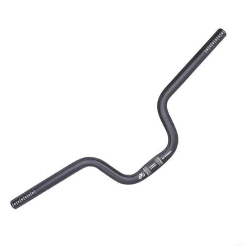 Image of CNANRNANC Folding Bike Handlebar, Aluminum Alloy High Rise Bar For Brompton Folding Bicycle, Enhanced Control And Comfort Upgrade(25.4 * 580 * 120mm black)