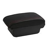 ette boîte d'accoudoir est conçue avec un espace de rangement à double couche, un espace de rangement spacieux pour que vous puissiez facilement y ranger vos affaires et garder votre voiture bien rangée, fabriquée en cuir ABS et PU durable, sensation de main confortable, pas facile à porter et longue durée de vie.