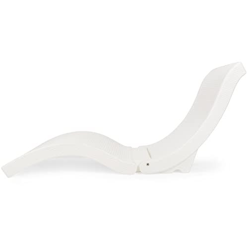SwimWays Terra Sol Sonoma 2-in-1 Pool Float and Patio Chaise Lounge Chair, White - Thumbnail 7