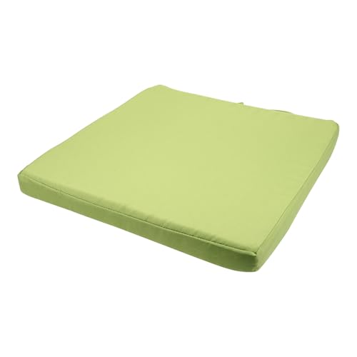 Cojín de asiento cuadrado Beavorty 40x40 cm con espuma gruesa lavable verde claro