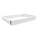 BAIODNB 19 In Office Mounted Sliding Under Desk Pull-out Drawer,Under Flat-Top Desk Storage Ideal for Sit-Stand,Standing Desk Drawer Attachment Under Desk Drawer Slide Out（White）