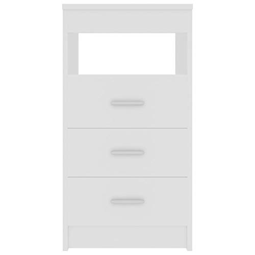 SKM Cassettiera Bianca 40x50x76 cm in Truciolato