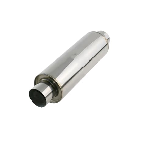 Embouts d'échappement en acier inoxydable argenté avec résonateur robuste 51mm