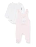  Chicco Completo Bimba 2 Pezzi: Body Manica Lunga + Tutina Senza Maniche Mono Corto, Rosa (Rosa 011), 58 (Talla del Fabricante: 062) para Bebés