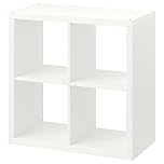 Discount Seller Kallax Unit, White 4-Cube Storage Unit Design– Modern Cube Storage Compact & Stylish Storage Unit Solution for Small Spaces- Perfect for Book Shelf, Décor Displays (76x76 cm)