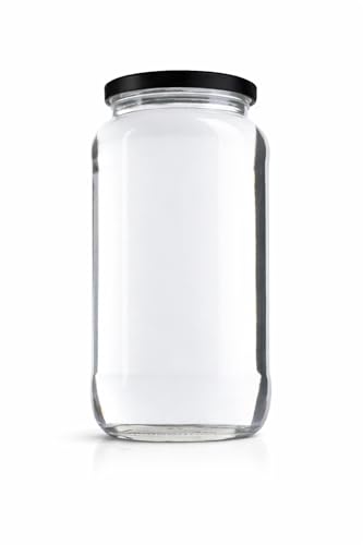 Esencia Andalusí 15 Tarros herméticos de cristal 750 ml con tapa rosca - 1 kg conservas, miel, botes de vidrio resistente para conservas, almacenaje alimentos, recipientes organización de cocina