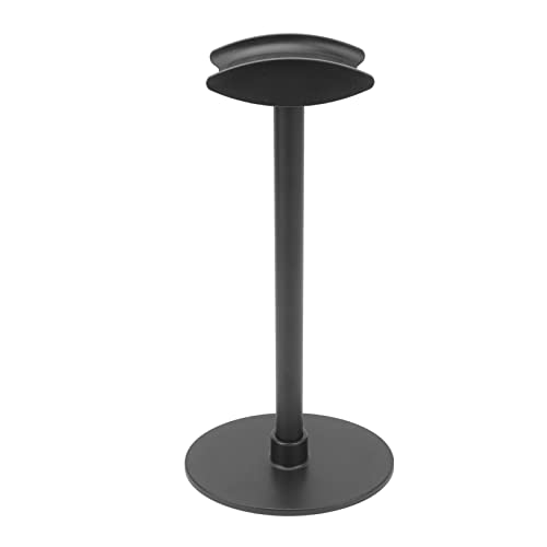 Suporte de exibição de fones de ouvido, suporte de ABS e liga de alumínio, suporte curvo destacável,
