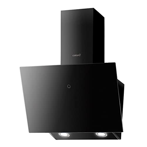 LENA 600XGBK – Campana de cocina – Tipo decorativo – Motor de 120 W – Clase energética B – 3 niveles de aspiración – Panel de control electrónico – Acabado en acero inoxidable Cata
