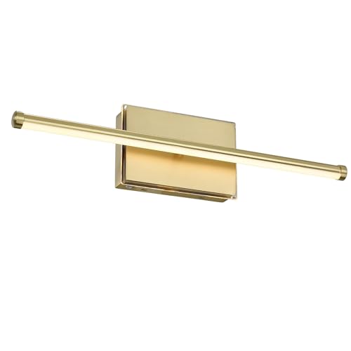 Image of 20-Inch Smart LED Vanity Light Bar | Dual Light Source (10W Main /3W Motion Sensor) | 4 Switch Modes (Incl. Night Light) | 3000K, 1040LM, CRI 90+, Dimmable, ETL(Brushed Gold)