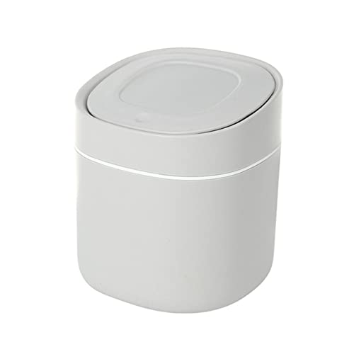 Caneca de basura mini con tapa empujable azul miniatura 1