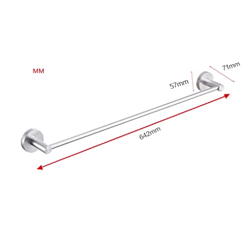Porte-serviettes single bar en aluminium pour optimiser la douche