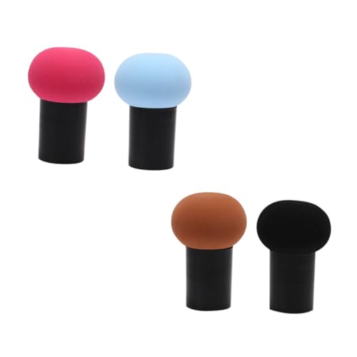 ABOOFAN 4 pièces Lot de Houppettes Poudre Visage et Corps Coussin Maquillage Multifonction pour Fond de Teint Liquide et Poudre Éponges Lavables Légères et Portables pour Femmes