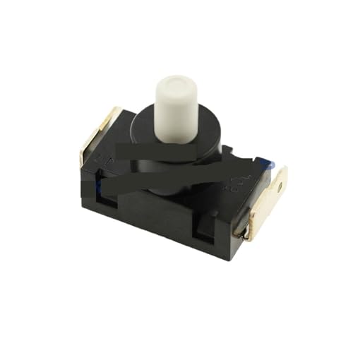 Interrupteur aspirateur KAN-J4 bouton poussoir 2 broches 250V 8A beige x5