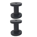 DEARMAMY Portarocchetti in Legno Massello 2 Pezzi, Porta Filati per Cucito e Maglia, Bobine da Cucito 5x6 Cm, Accessorio Pratico per Organizzare Fili e Gomitoli, per Hobbisti e Fai da Te